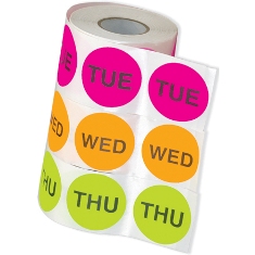 Inventory Labels - Days of the Week