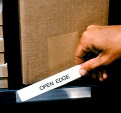 Open-Edge Plastic Label Holders