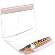 White Side Loading Flat Mailers 