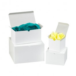 9" x 9" x 9"  White Gift  Boxes