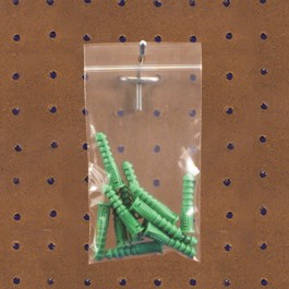 3" x 3" - 2  Mil Reclosable  Poly  Bags w/  Hang  Hole
