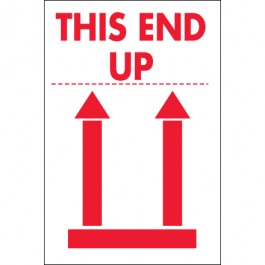 2" x 3" - " This  End  Up"  Labels