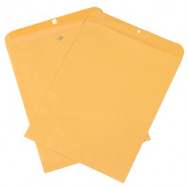12" x 15 1/2"  Kraft Clasp  Envelopes