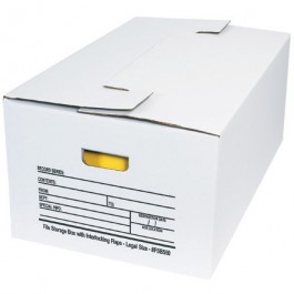 24" x 15" x 10" Interlocking  Flap  File  Storage  Boxes