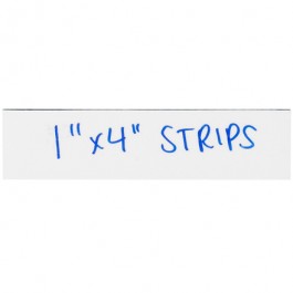 1" x 4"  White Warehouse  Labels -  Magnetic  Strips