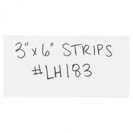 3" x 6"  White Warehouse  Labels -  Magnetic  Strips