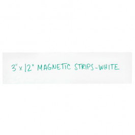 3" x 12"  White Warehouse  Labels -  Magnetic  Strips