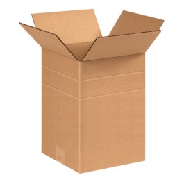 8 1/2" x 8 1/2" x 12" Multi-Depth Corrugated Boxes