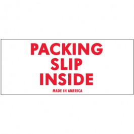 2" x 4" - " Packing  Slip  Inside"  Labels