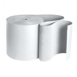 36" x 250' -  White  Singleface  Corrugated  Roll