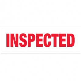 2" x 110 yds. - " Inspected" Pre- Printed  Carton  Sealing  Tape