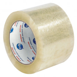 3" x 125 yds.  Clear" Whisper  Smooth"  Acrylic  Carton  Sealing  Tape