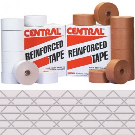 72mm x 375'  White Central™ 235  Reinforced  Tape
