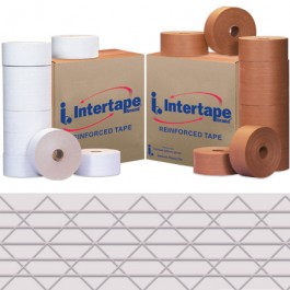 76mm x 450'  White Intertape™  Classic  Reinforced  Tape