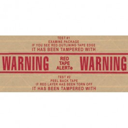 3 3/16" x 450' - " Red  Alert" Central™ 270  Pre- Printed  Reinforced  Tape