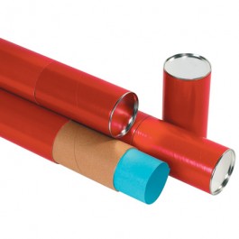 3" x 24" Red Telescoping Mailing Tubes