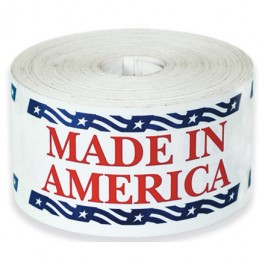 3" x 5" - " Made in  America"  Labels