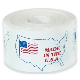 3" x 4" - " Made in the U.S.A."  Labels