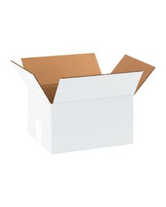 8" x 6" x 4" White  Corrugated  Boxes