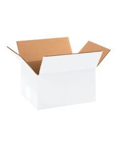 11 1/4" x 8 3/4" x 4" White  Corrugated  Boxes