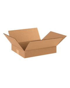 12" x 10" x 2" Flat  Corrugated  Boxes