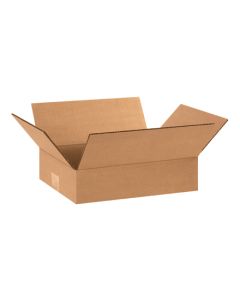 12" x 8" x 3" Flat  Corrugated  Boxes