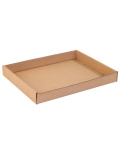 15" x 12" x 1 3/4" Kraft  Corrugated  Trays