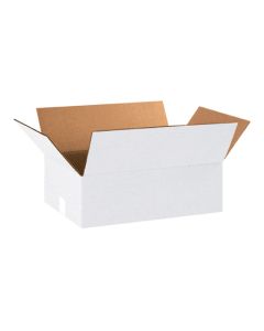 18" x 12" x 8" White  Corrugated  Boxes