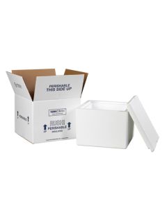 9 1/2" x 9 1/2" x 7" Insulated  Shipping  Kit