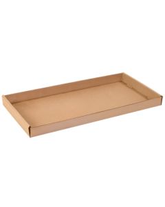 24" x 12" x 1 3/4" Kraft  Corrugated  Trays