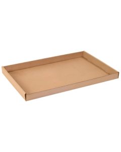 24" x 15" x 1 3/4" Kraft  Corrugated  Trays