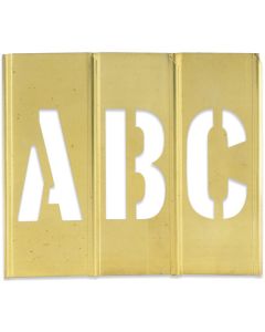 1"  Letter/ Number  Brass  Stencils