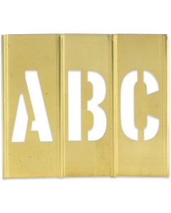 1"  Letter/ Number  Brass  Stencils