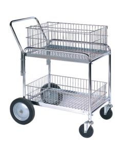 33 1/2" x 23 3/4" x 38 1/4"  Mail  Cart