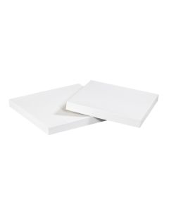 4" x 4"  White Deluxe  Gift  Box  Lids