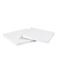 12" x 12"  White Deluxe  Gift  Box  Lids