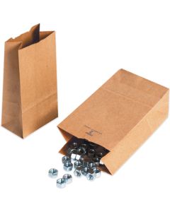 6" x 3 5/8" x 11"  Kraft Hardware  Bags