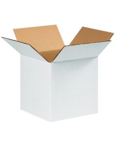 9" x 9" x 9" White  Corrugated  Boxes