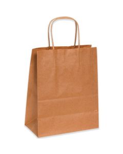 8" x 4 1/2" x 10 1/4"  Kraft Paper  Shopping  Bags