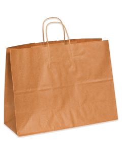 16" x 6" x 12"  Kraft Paper  Shopping  Bags