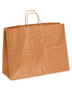 16" x 6" x 12"  Kraft Paper  Shopping  Bags