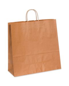 16" x 6" x 15 3/4"  Kraft Paper  Shopping  Bags
