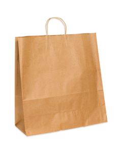 18" x 7" x 18 3/4"  Kraft Paper  Shopping  Bags