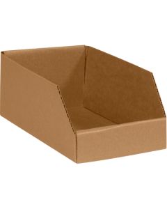 6" x 9" x 4 1/2"  Kraft Open  Top  Bin  Boxes