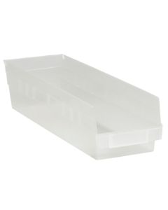 17 7/8" x 4 1/8" x 4"  Clear Plastic  Shelf  Bin  Boxes