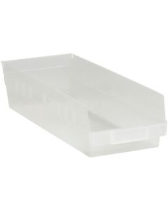 17 7/8" x 6 5/8" x 4"  Clear Plastic  Shelf  Bin  Boxes