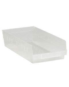 17 7/8" x 8 3/8" x 4"  Clear Plastic  Shelf  Bin  Boxes