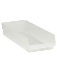 23 5/8" x 8 3/8" x 4"  Clear Plastic  Shelf  Bin  Boxes