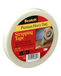 3/4" x 60 yds. (12  Pack)3M 893  Strapping  Tape