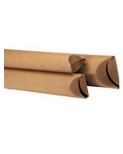 1 1/2" x 9" Kraft Crimped End Mailing Tubes